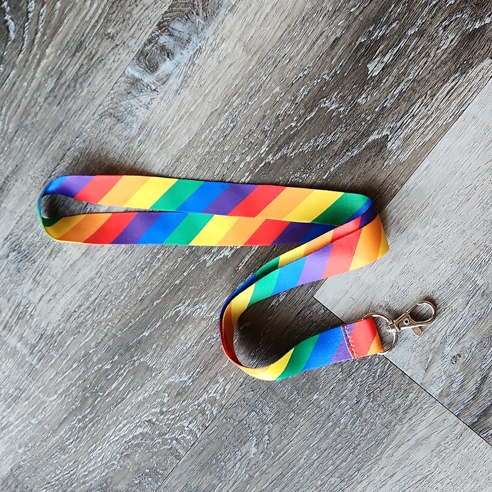 New rainbow lanyard